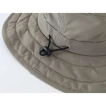 Connectyle Kids UPF 50+ Bucket Sun Hat UV Sun Protection Hats Wide Brim Summer Beach Hat Army Green