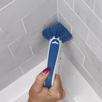 Unger 2-in-1 Grout & Corner Scrubber Brush Tool