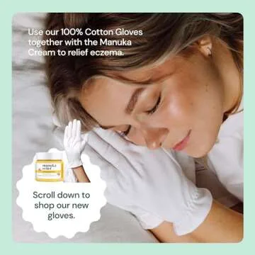 Clearbody Manuka Honey Eczema Cream – Organic Eczema Honey & Collodial Oatmeal Moisturizer for Soothing, Eczema, Dry & Itchy Skin – Face & Body Eczema Lotion - Plant-Based Formula (2oz)