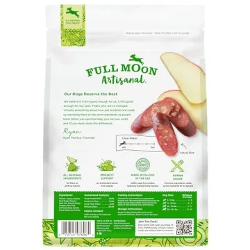 Full Moon Chicken Apple Sausage 12 oz Treats for Dogs