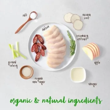 Full Moon Chicken Apple Sausage 12 oz Treats for Dogs