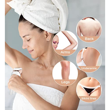 PRITECH Women's Electric Shaver Cordless Waterproof USB Rechargeable