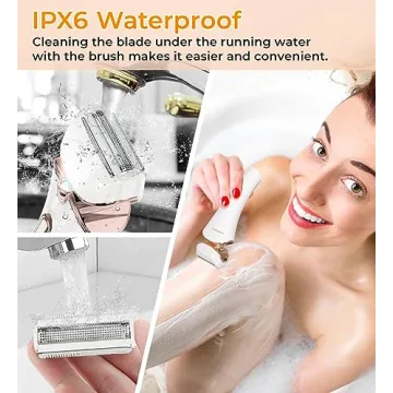 PRITECH Women's Electric Shaver Cordless Waterproof USB Rechargeable