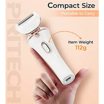 PRITECH Women's Electric Shaver Cordless Waterproof USB Rechargeable