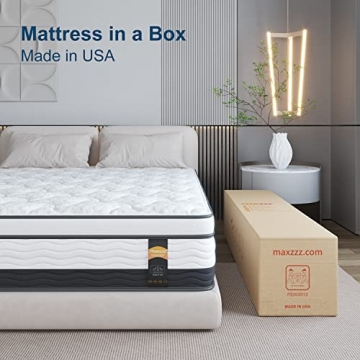 Comfortable Maxzzz Queen Mattress - Hybrid Design & Support