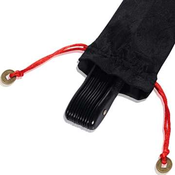 2 Packs Large Folding Hand Fan Handheld Folding Fans Chinese Tai Chi Folding Fan Nylon Cloth Chinese Kung Fu Fan with Holder Sleeve for Men and Women Performance Dance Decorations Festival (Black)