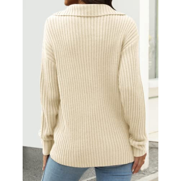 Soft & Stylish DEEP SELF Half Zip Sweater for Women