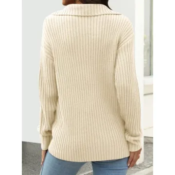 Soft & Stylish DEEP SELF Half Zip Sweater for Women
