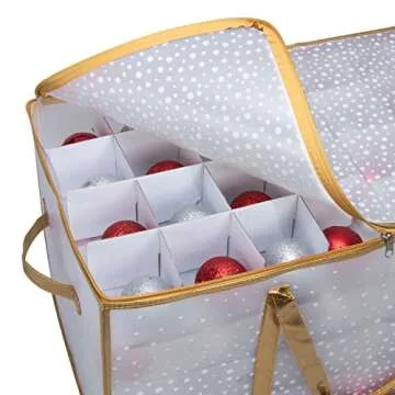 Simplify Christmas Ornament Storage with 128 Count Organizer