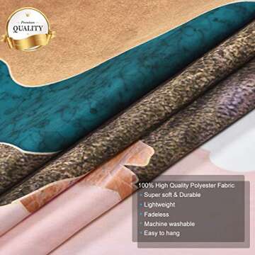 Krelymics Mountain Tapestry Forest Tree Tapestry Sunset Tapestry Nature Landscape Tapestry Wall Hanging for Room(51.2 x 59.1 inches)