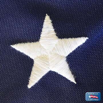 Annin Flagmakers American Flag Tough-Tex Polyester Flag, 3 x 5 Feet (Model 2710) 100% MADE in USA