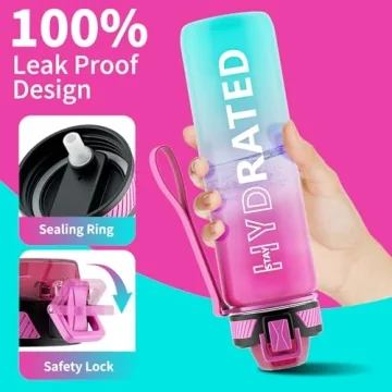 QLUR 32oz Motivational Water Bottle for Hydration Goals