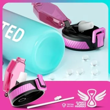 QLUR 32oz Motivational Water Bottle for Hydration Goals