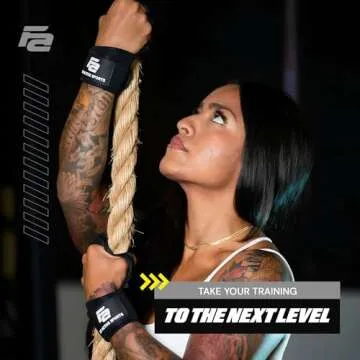 New Ventilated Weight Lifting Gloves with Built-In Wrist Wraps, Full Palm Protection & Extra Grip. Great for Pull Ups, Cross Training, Fitness, WODs & Weightlifting. Suits Men & Women, Black, Small