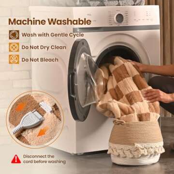 Bearhug Heated Throw Blanket 50" × 60", Electric Blanket Reversible Brown Plaid Sherpa, 4h Auto-Off Timer & 6 Heating Levels, Reversible Heated Throw, ETL Certified, Machine Washable, Gift Box