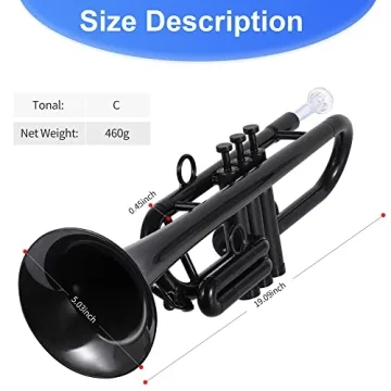 PAMPET Professional C Trumpet - Affordable Plastic Design
