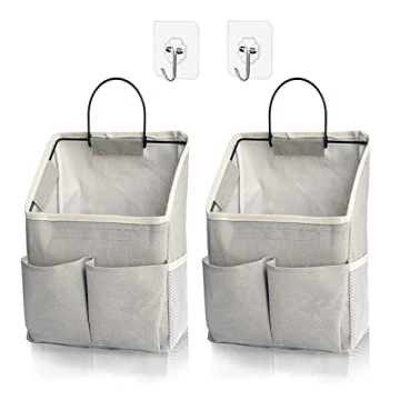 2 Pack Wall Hanging Storage Bag - Stylish, Multi-Pocket Organizer for Home