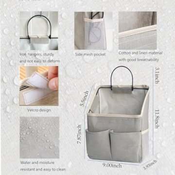 2 Pack Wall Hanging Storage Bag for Home Organization