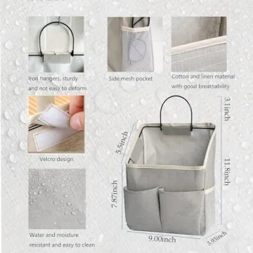 2 Pack Wall Hanging Storage Bag for Home Organization