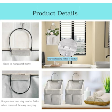 2 Pack Wall Hanging Storage Bag for Home Organization