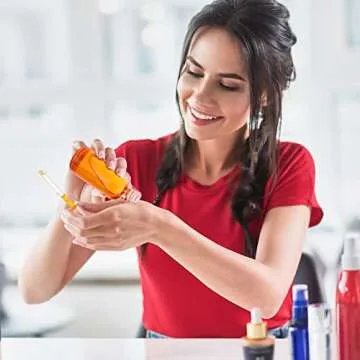 Nuogo 100 Pcs Glass Dropper Bottles with Golden Caps