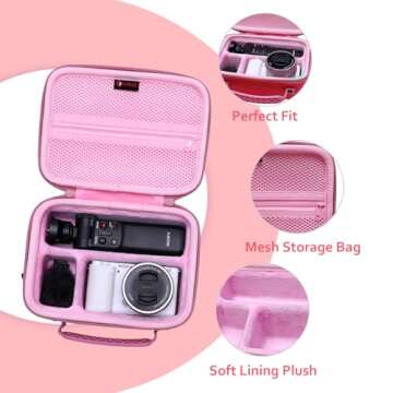 XANAD Hard Case for Sony Alpha ZV-E10/ZV-E10 II/ZV-1/ZV-1F - Compact and Durable Carrying Solution