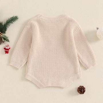 Adobabirl My First Christmas Baby Outfit - Cozy Romper