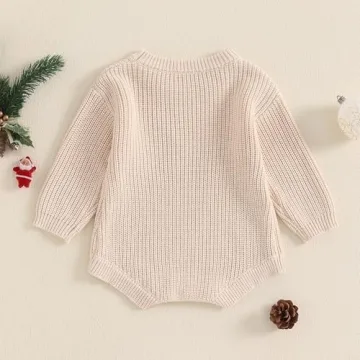 Adobabirl My First Christmas Baby Outfit - Cozy Romper