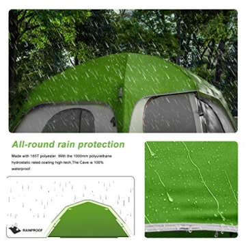 CAMPROS 6-Person Waterproof Camping Tent for Families