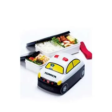 Tomica Patrol Car Lunch Box for Kids 3-7 Years