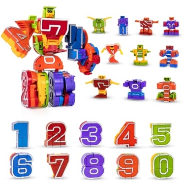 Lydaz Number Bots: Educational Robot Toys for 2-8 Year Olds