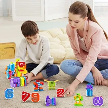 Lydaz Number Bots: Educational Robot Toys for 2-8 Year Olds