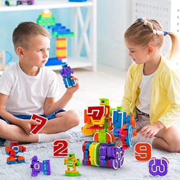 Lydaz Number Bots: Educational Robot Toys for 2-8 Year Olds