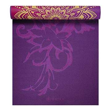 Gaiam Yoga Mat Extra Thick Non Slip Reversible Fitness Mat