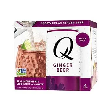 Q Mixers Ginger Beer, Premium Cocktail Mixer, 7.5 Fl Oz (Pack of 12)