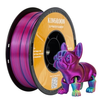 Kingroon Silk PLA Filament for 3D Printing - Triple Color