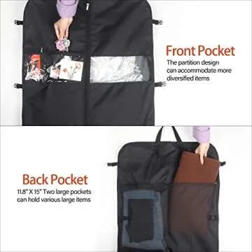 Zilink 72" Wedding Dress Bag with Accessory Pockets
