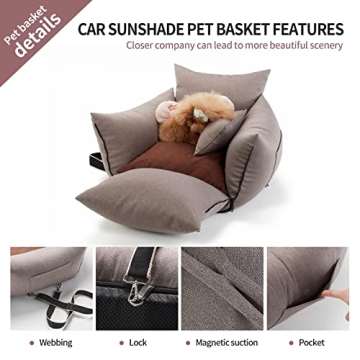 Premium Multifunctional Pet Booster with Sunshade