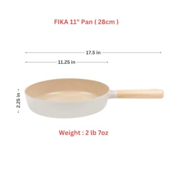 FIKA 11 Inch Nonstick Frying Pan for Healthy Cooking