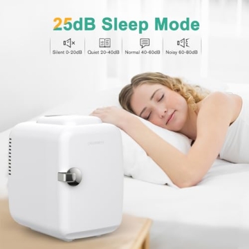 CROWNFUL Mini Fridge - Portable 4L Cooler & Warmer