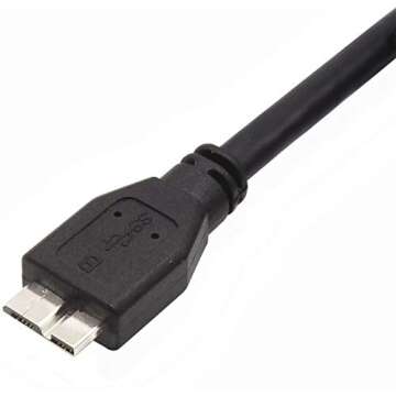ITD ITANDA USB 3.0 Micro Cable, 3.3FT, Heavy Duty High Speed Hard Drive Cable, USB 3.0 A to Micro B Cable Compatible with Seagate, WD, Toshiba, Westgate, Samsung Galaxy S5, Note 3, Note Pro 12.2