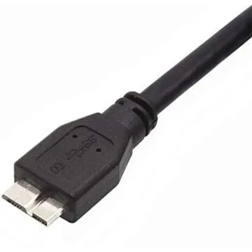 ITD ITANDA USB 3.0 Micro Cable, 3.3FT, Heavy Duty High Speed Hard Drive Cable, USB 3.0 A to Micro B Cable Compatible with Seagate, WD, Toshiba, Westgate, Samsung Galaxy S5, Note 3, Note Pro 12.2