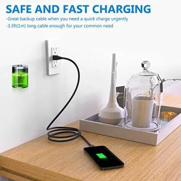 ITD ITANDA USB 3.0 Micro Cable, 3.3FT, Heavy Duty High Speed Hard Drive Cable, USB 3.0 A to Micro B Cable Compatible with Seagate, WD, Toshiba, Westgate, Samsung Galaxy S5, Note 3, Note Pro 12.2