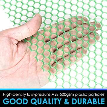 MaPorch 15.7in x 32.8ft Plastic Chicken Wire Fence
