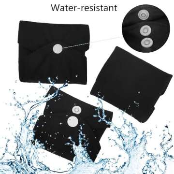 Reusable Bamboo Sanitary Towels Pads, TopDirect 8 Pack Medium & Large (9.06" & 11.02") Heavy Flow Night Pads Washable Cloth Menstrual Pad with Wet Bag for Women