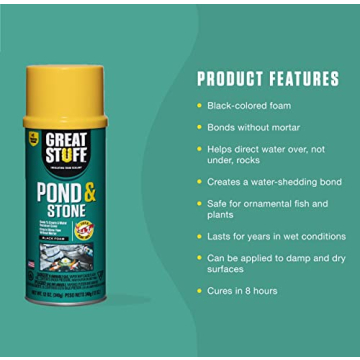 Great Stuff Pond Stone 12 oz Foam Sealant for Outdoor Projects