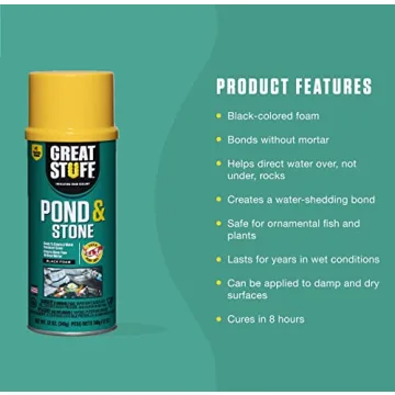 Great Stuff Pond Stone 12 oz Foam Sealant for Outdoor Projects