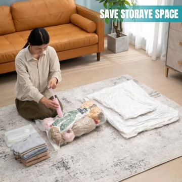 AirBaker Vacuum Sealed Bags for Clothing Maximize Storage