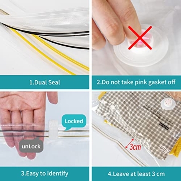 AirBaker Vacuum Sealed Bags for Clothing Maximize Storage