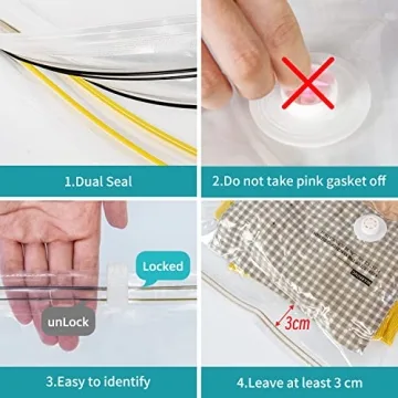 AirBaker Vacuum Sealed Bags for Clothing Maximize Storage